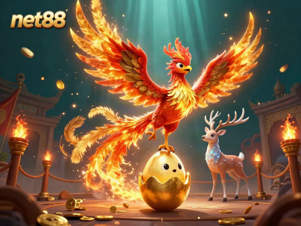 Experience the thrill of betting at net88 with vibrant symbols of luck and fortune.