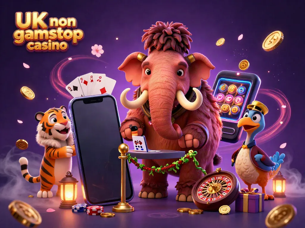 Experience the thrill at a UK non gamstop casino with vibrant 3D characters and engaging gaming scenes.