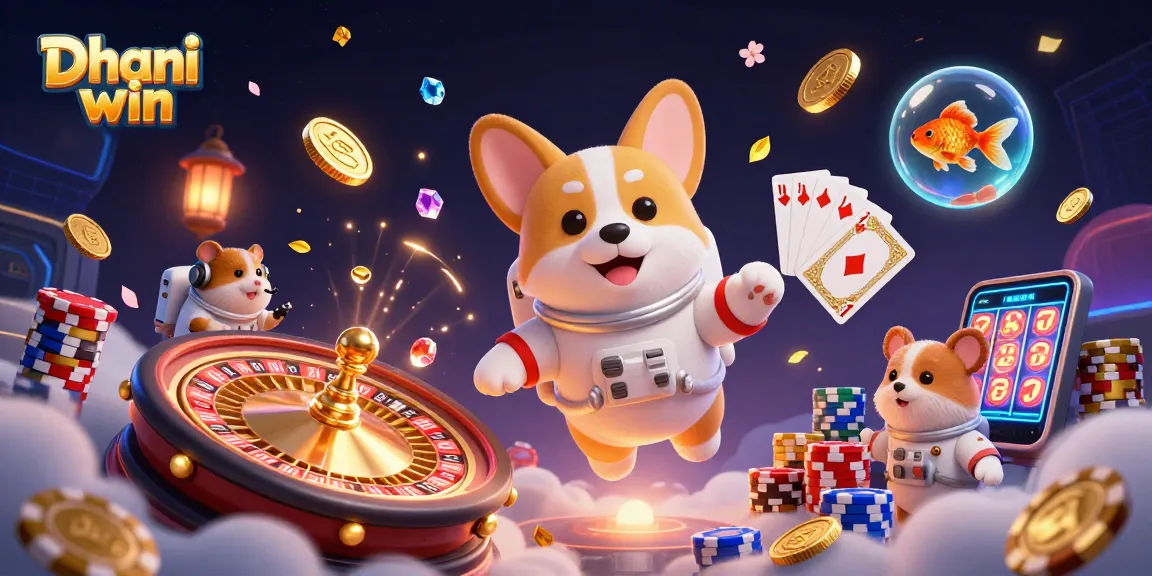Dhani win platform offers exciting gameplay with colorful characters in a vibrant casino space